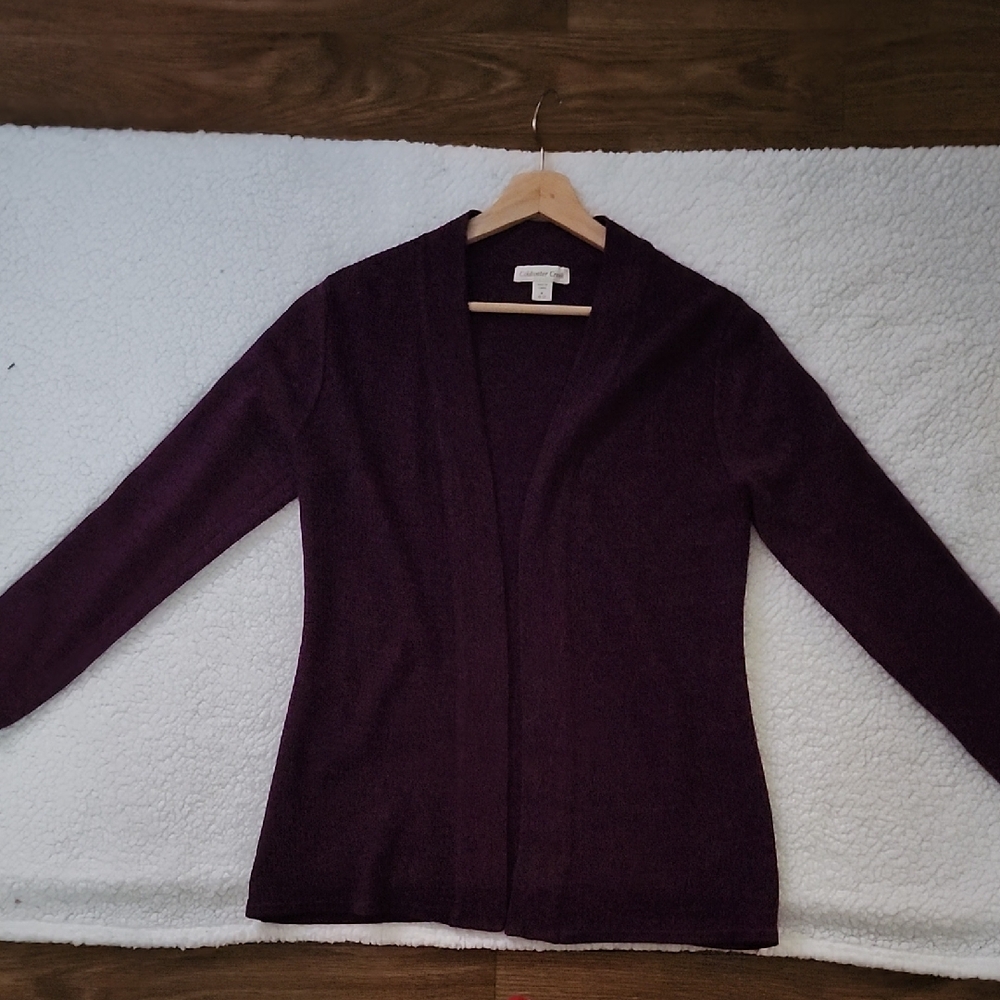 Coldwater Creek Deep Purple Cardigan